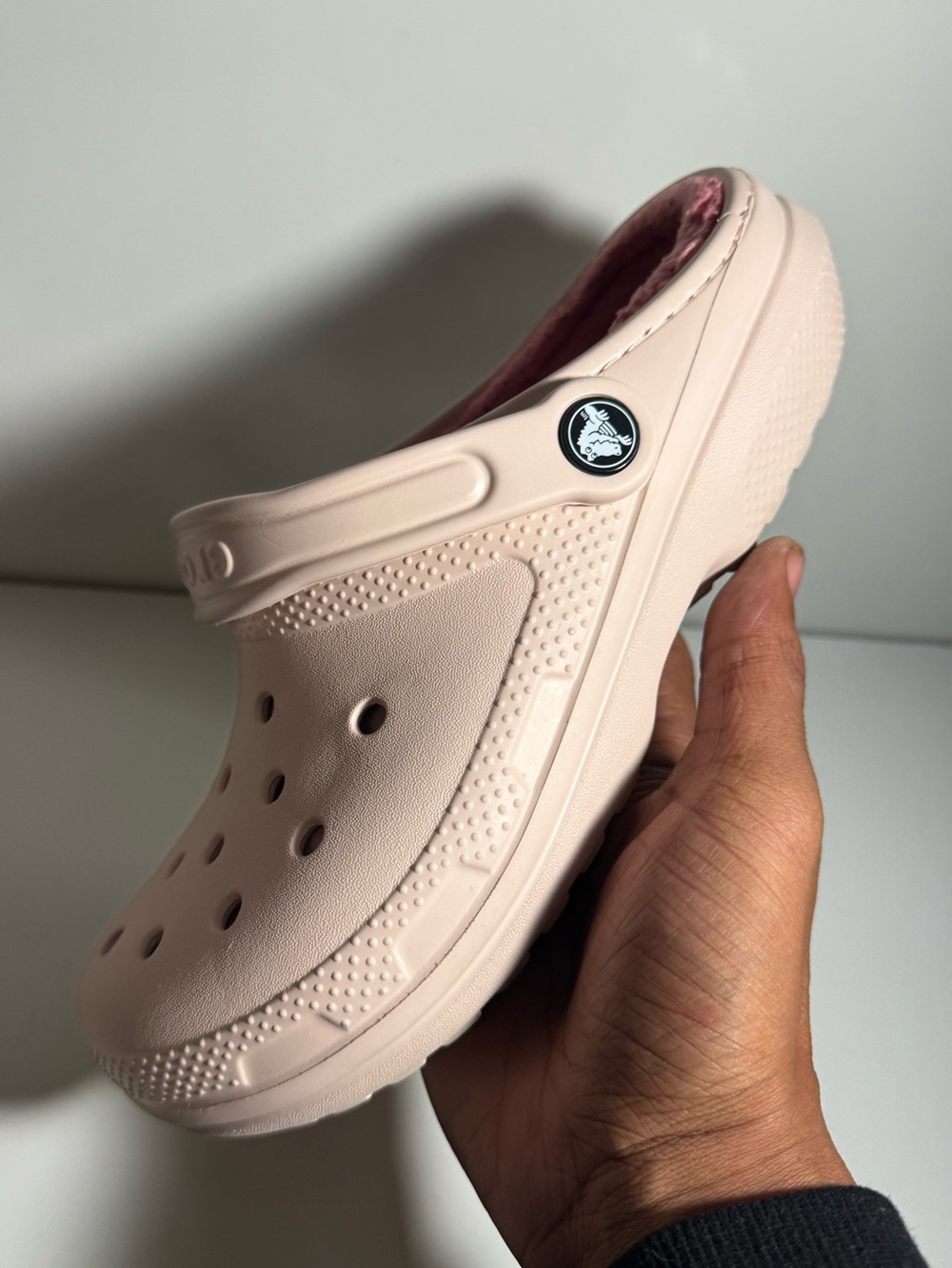 Crocs Classic Lined Clog “Light Blush Pink” Women’s Size 7
